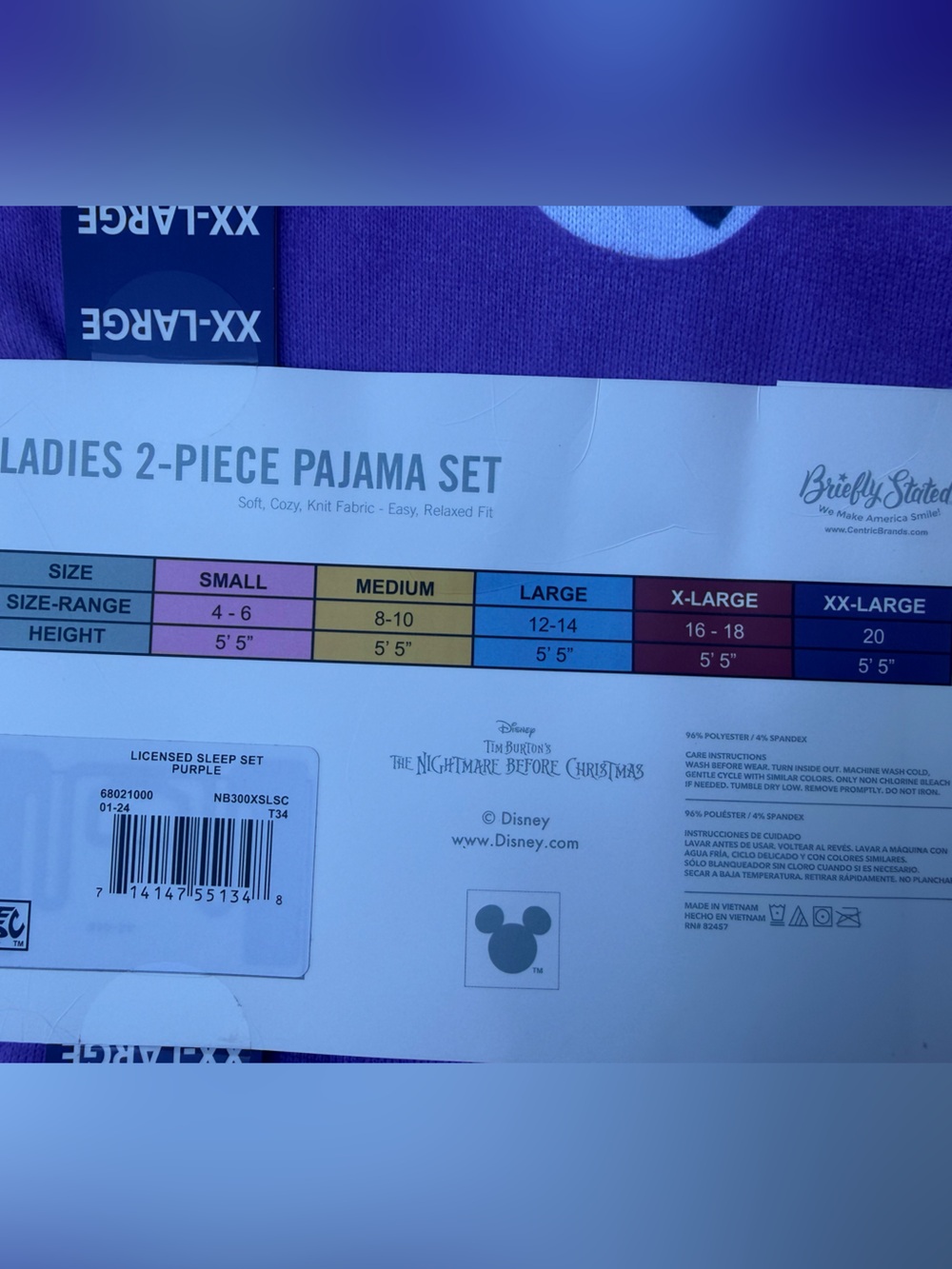 Ladies 2-Piece Pajama Set - Picture 3 of 3